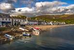 Ullapool offers independent shops, cosy pubs and much-loved seafood spots, alongside bike hire for exploring Highland roads and trails. 
