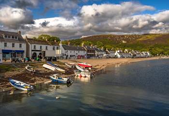 Soak up local culture in Ullapool, where music and art meet relaxed, water-side dining.