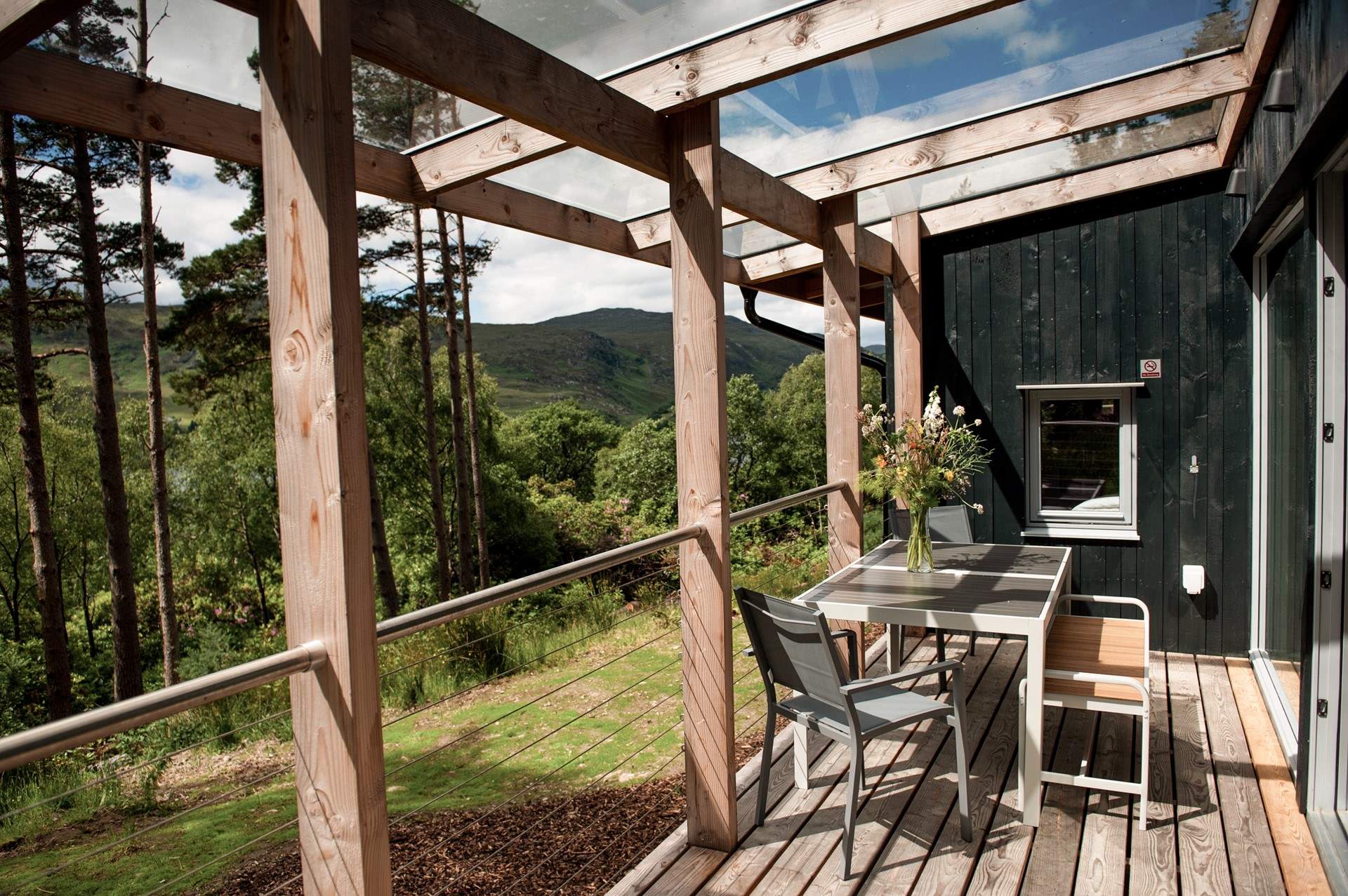 Enjoy alfresco meals with far-reaching views across the stunning surroundings.