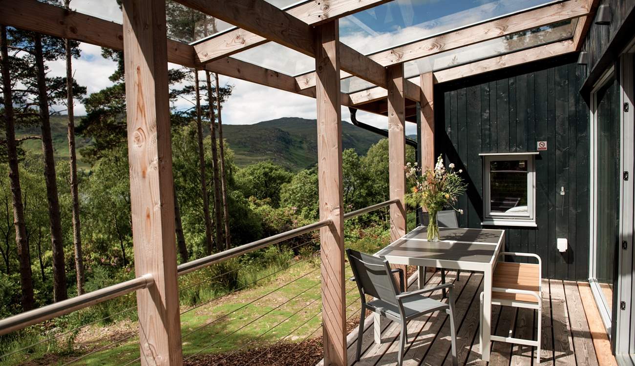 Enjoy alfresco meals with far-reaching views across the stunning surroundings.