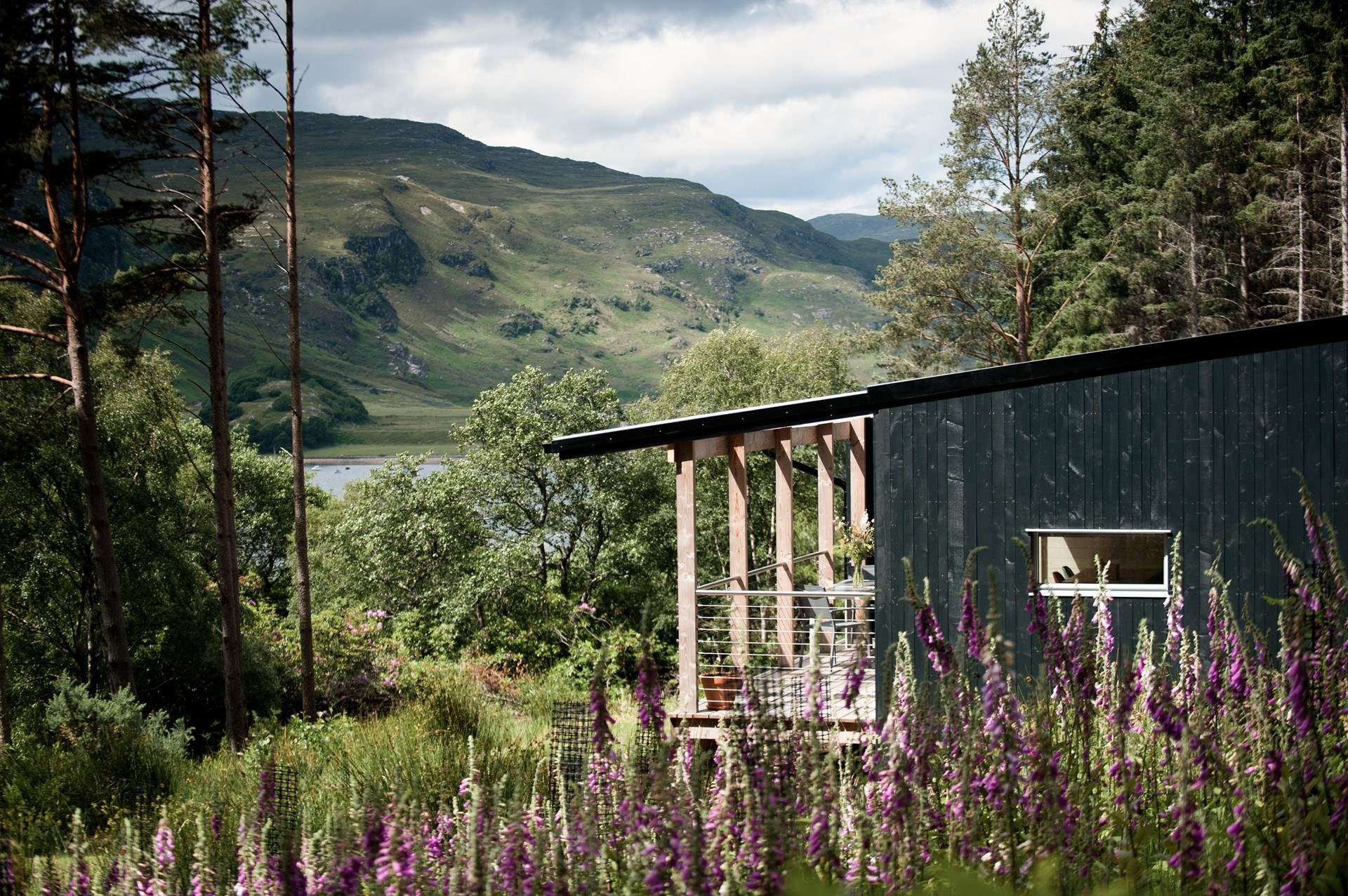 In a dreamy loch-side location.