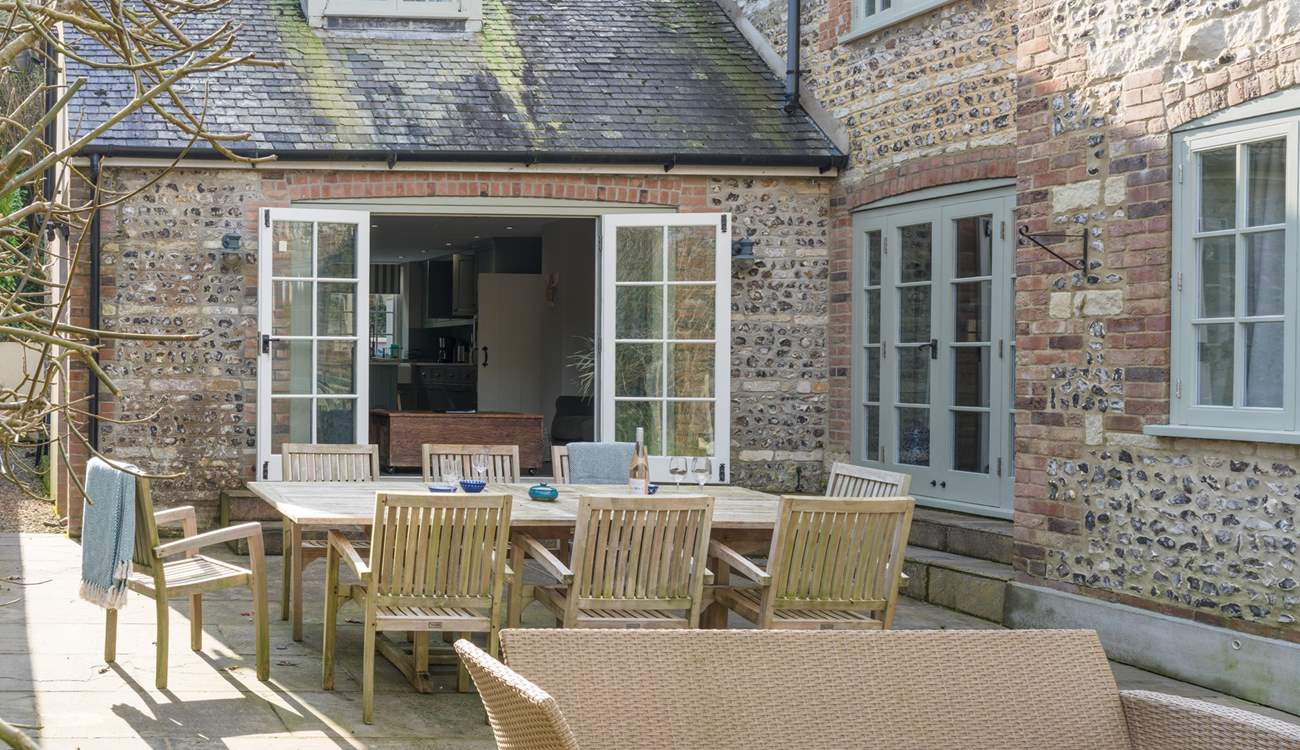 Dining and socialising options for you on the main terrace which leads directly from the kitchen.