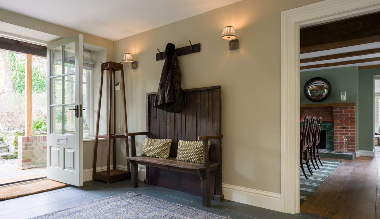 Every room has understated style and the entrance hall sets the tone beautifully.