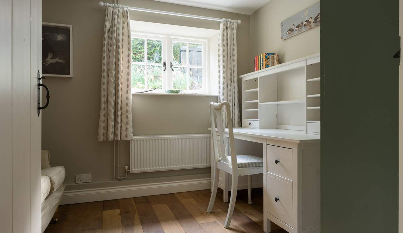 Set up as the ideal spot if you need to lock yourself away and catch-up on some work or calls.