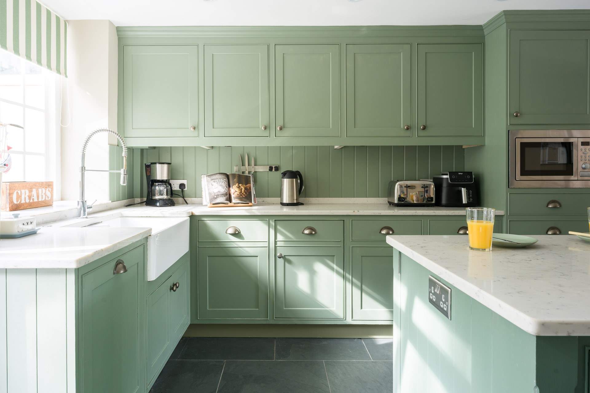 The fully equipped kitchen is a wonderful light space and perfect for large groups.