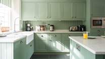 The fully equipped kitchen is a wonderful light space and perfect for large groups.