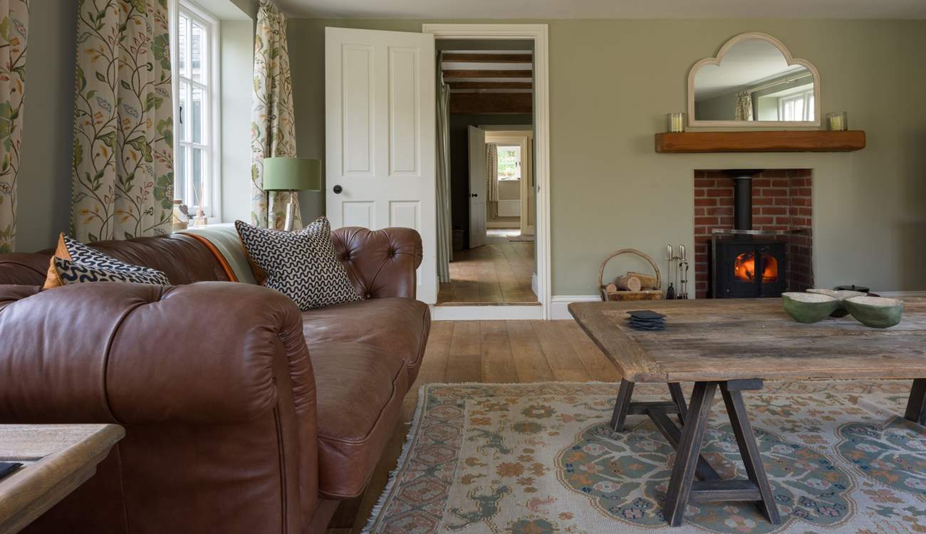 What cosy sitting-room is complete without a wonderful wood-burner? The perfect space for chilly nights in or with the doors open for those warm summer nights...