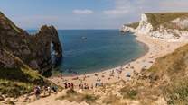 One of Dorset's most iconic landmarks, Durdle Door, is just 30 minutes along the coast.