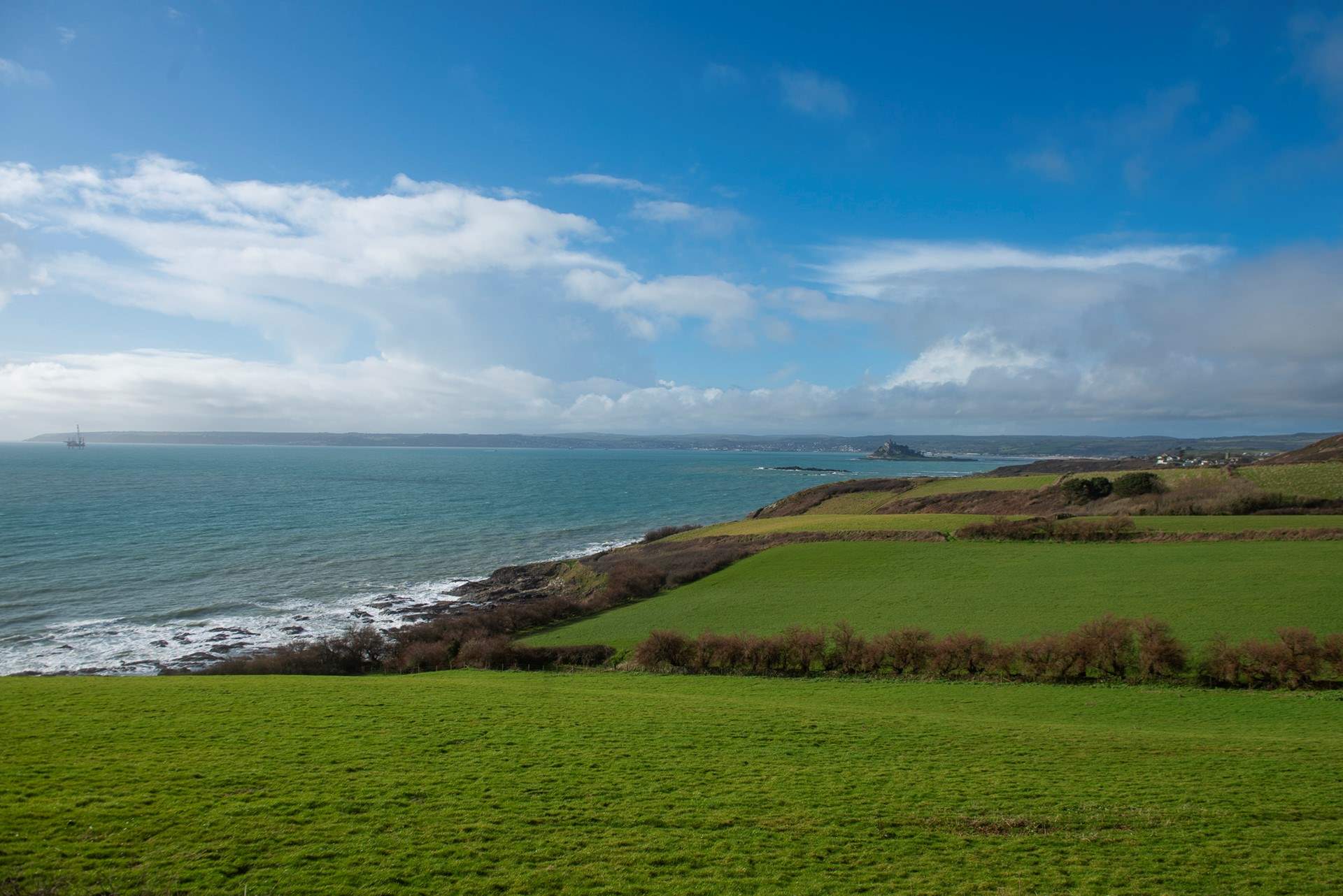 You can walk directly from the castle and join the South West Coast Path.