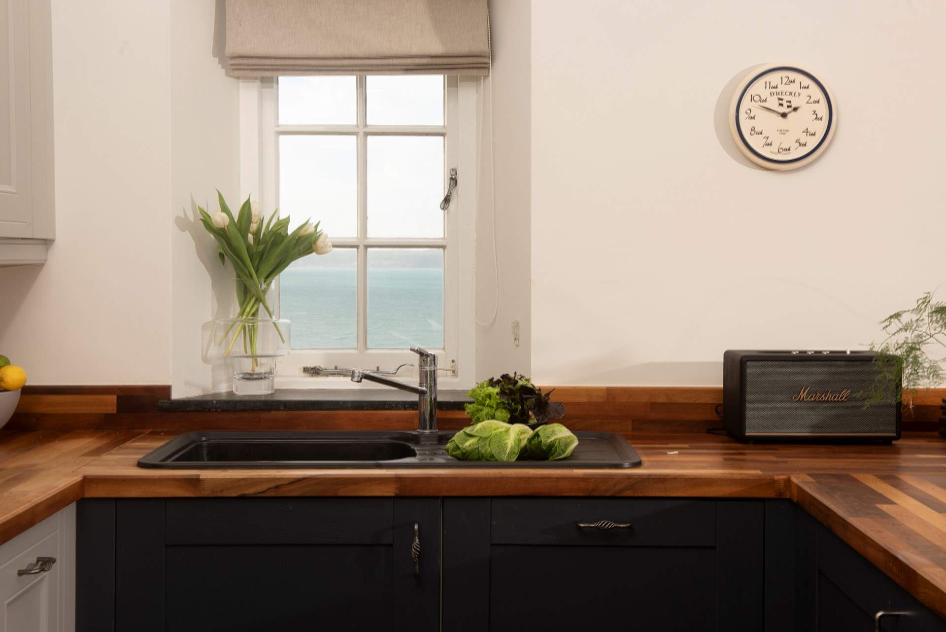 The Atlantic just outside.