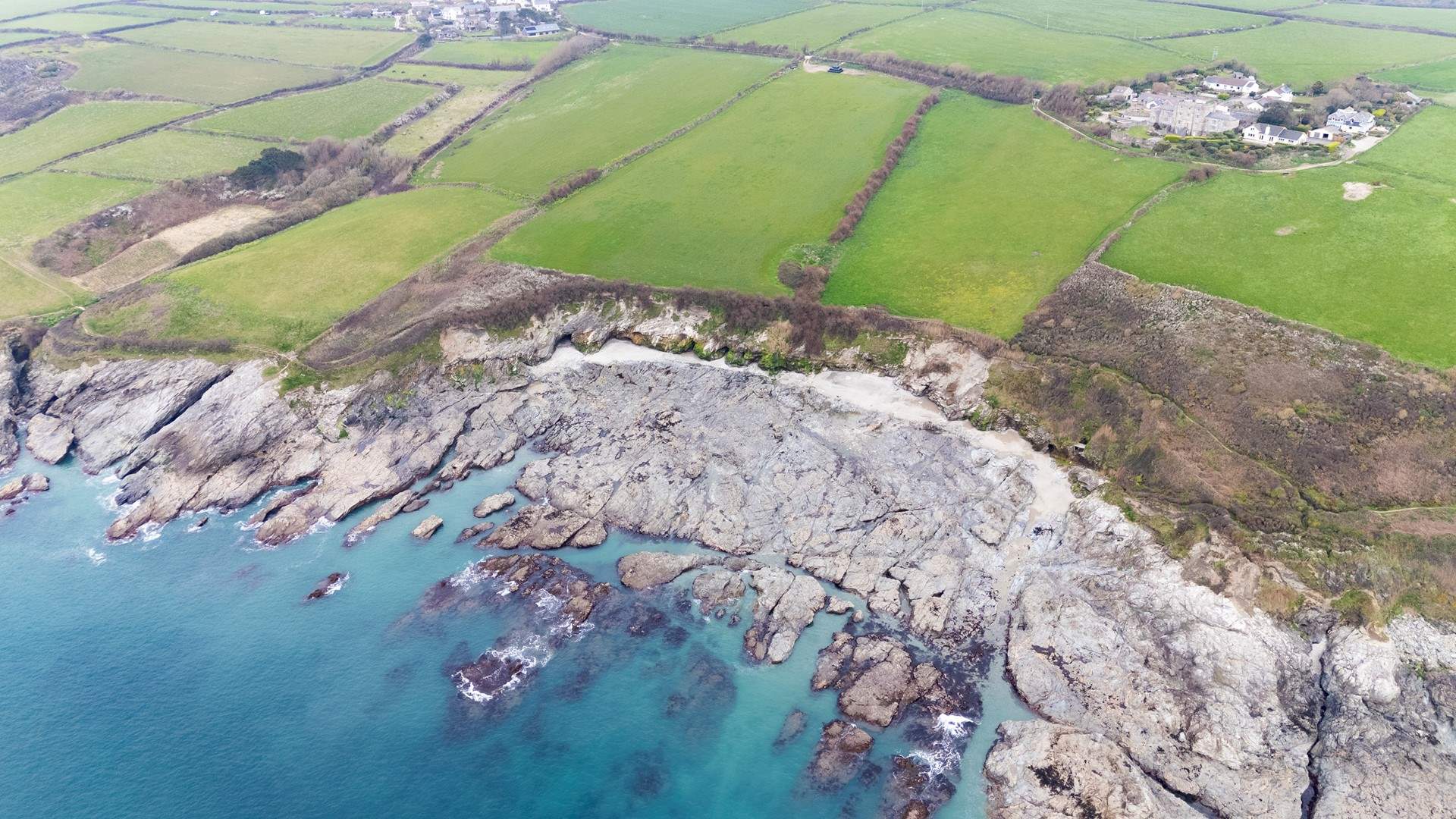 The stunning coastline below.