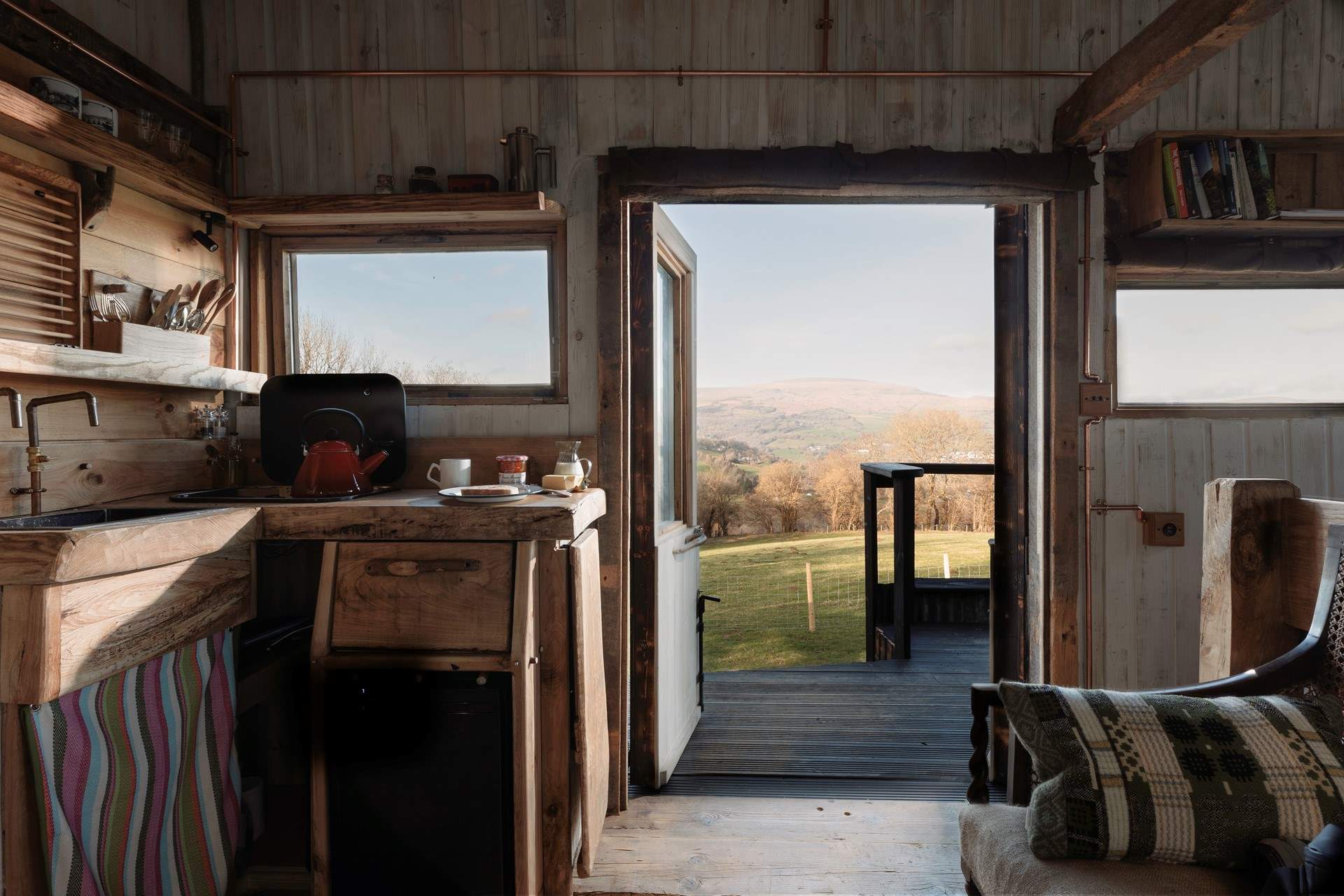 Step outside and the landscape opens up before you.