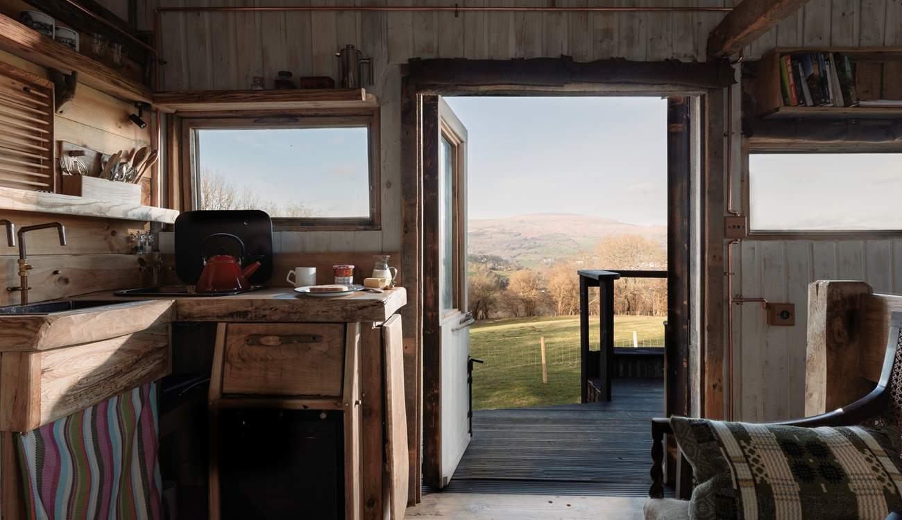 Step outside and the landscape opens up before you.