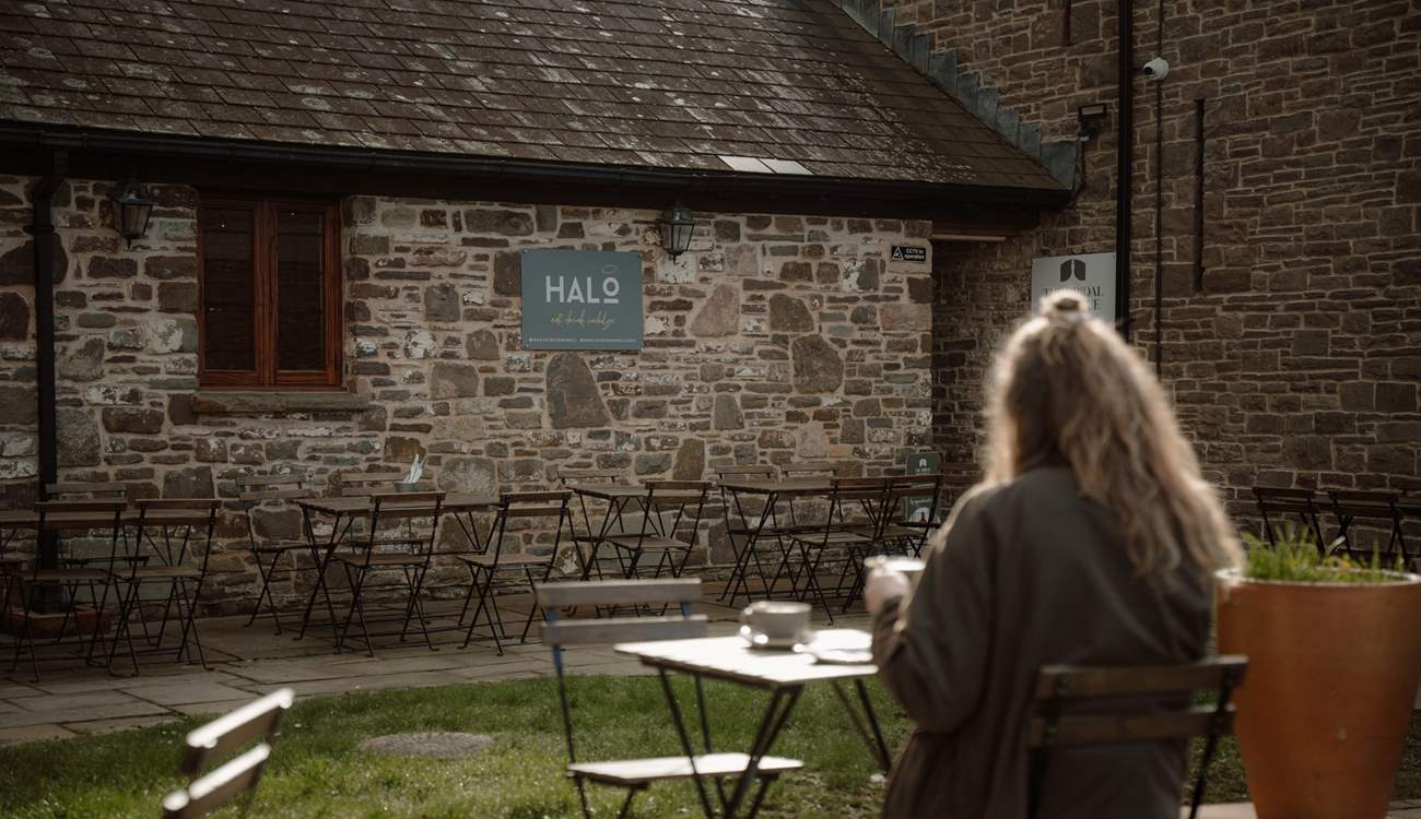 Enjoy an al fresco breakfast at Halo, an independent café and deli. 