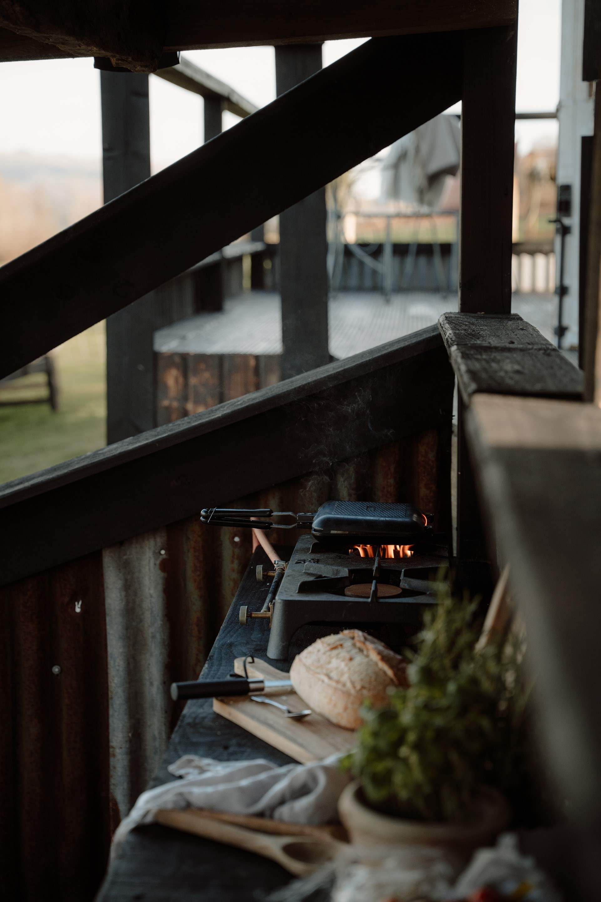 Dine alfresco with a breathtaking backdrop.