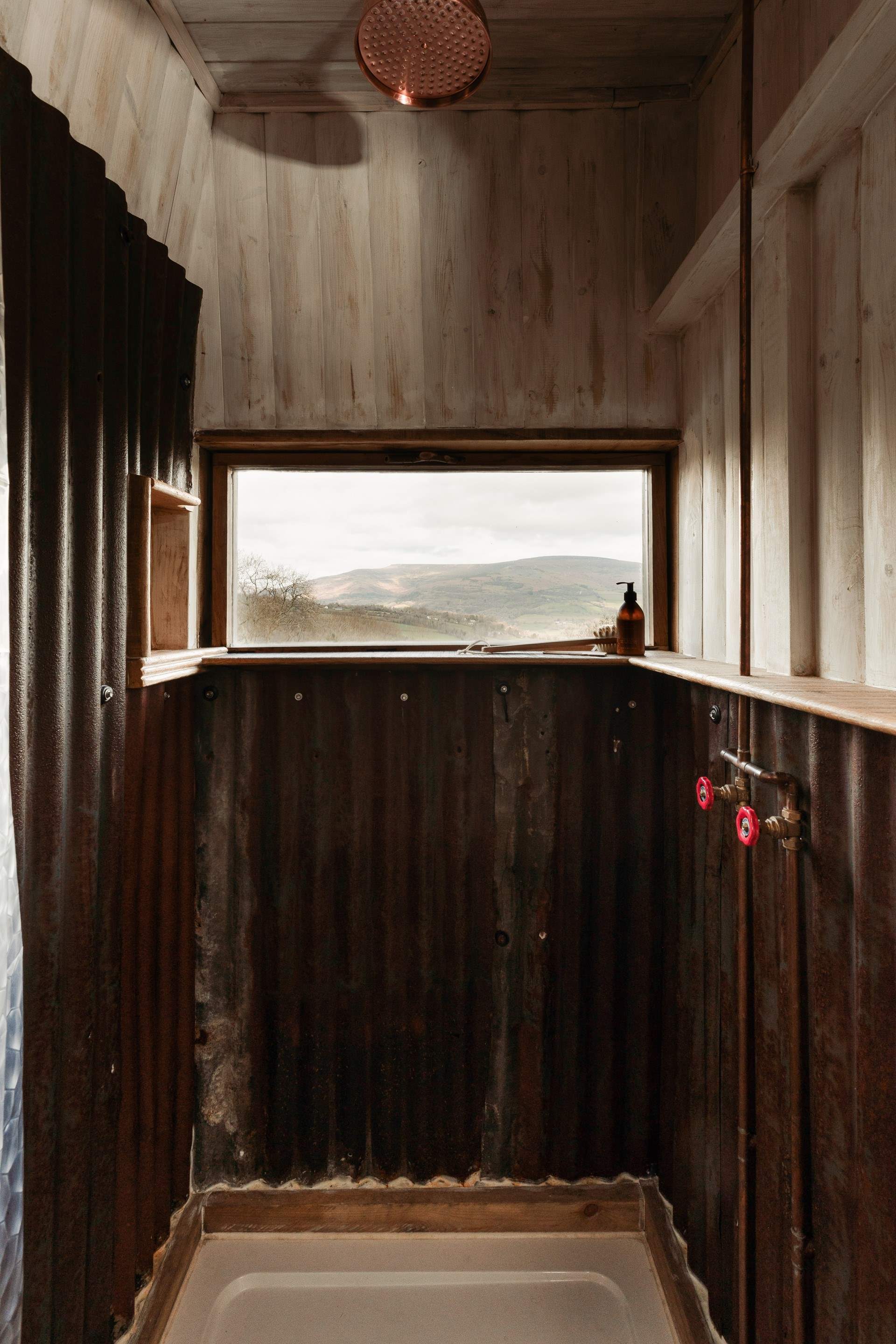 Breathtaking views from beneath the rainfall shower.