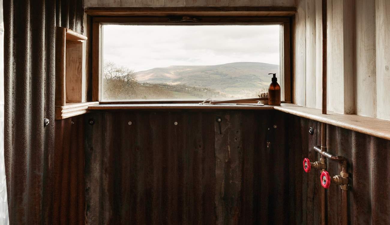 Breathtaking views from beneath the rainfall shower.