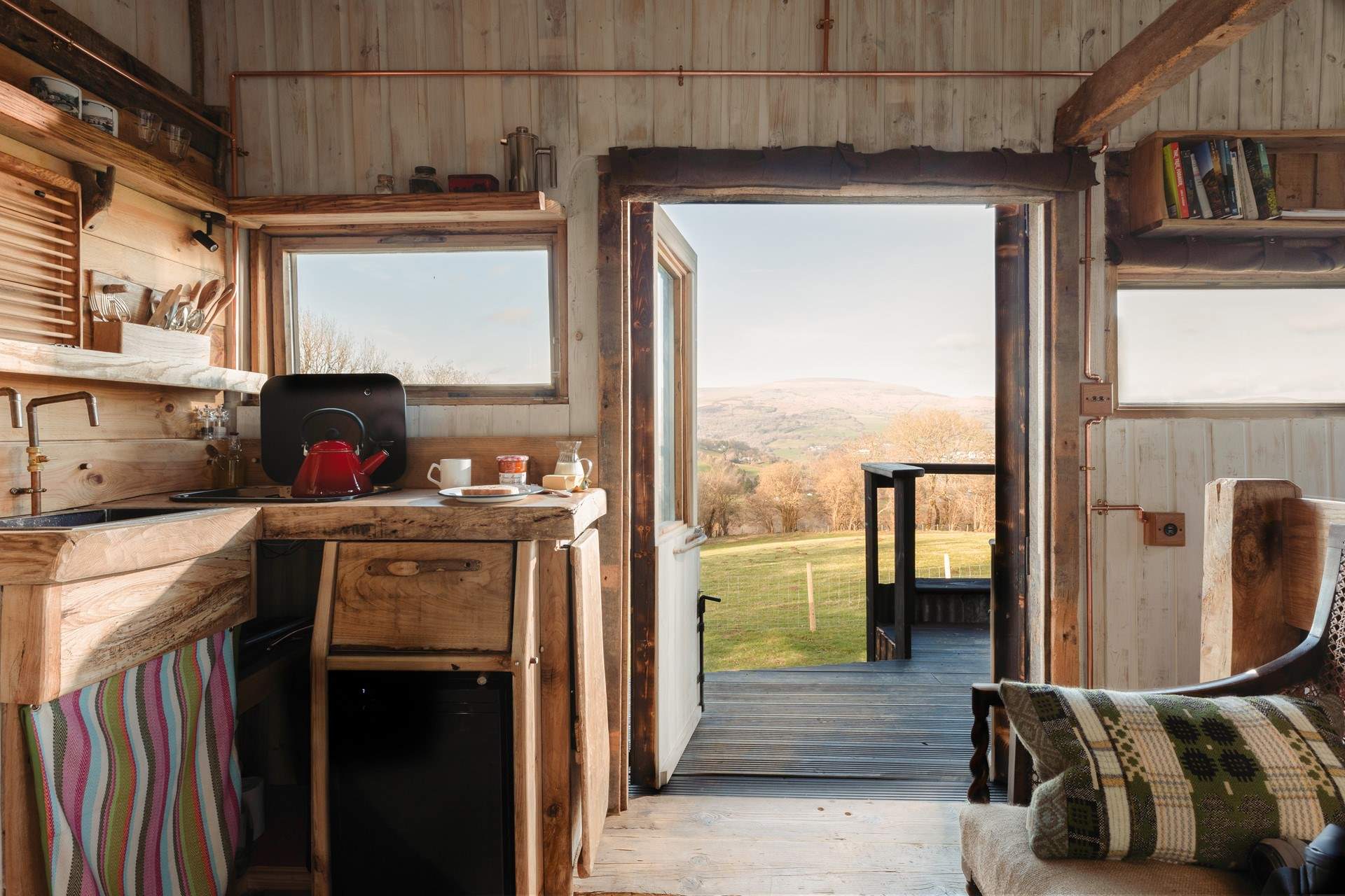 Step outside and the landscape opens up before you.