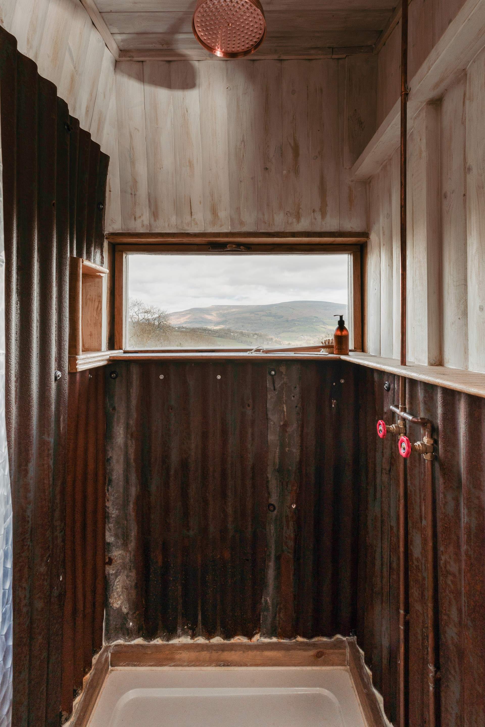 Breathtaking views from beneath the rainfall shower.