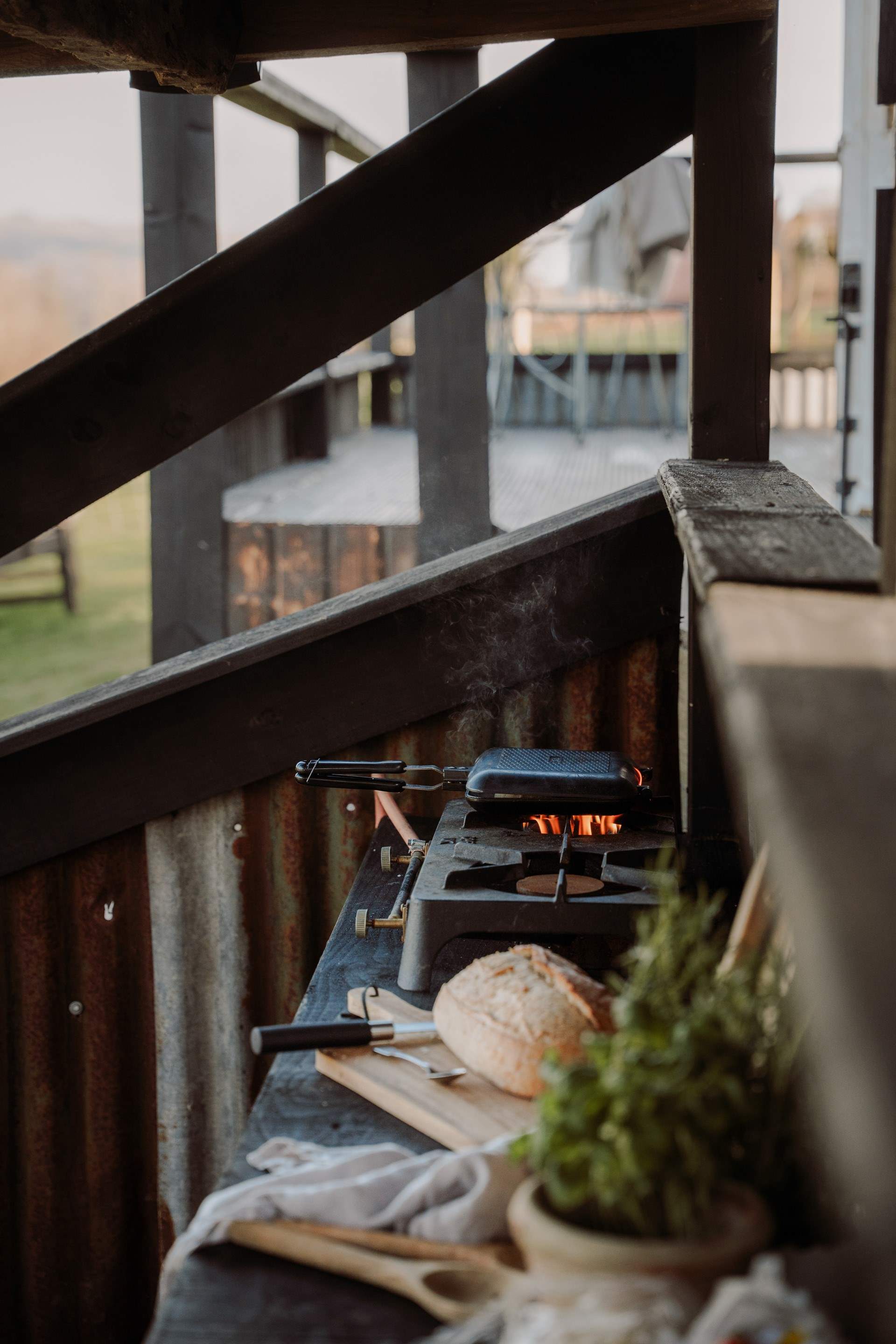 Dine alfresco with a breathtaking backdrop.