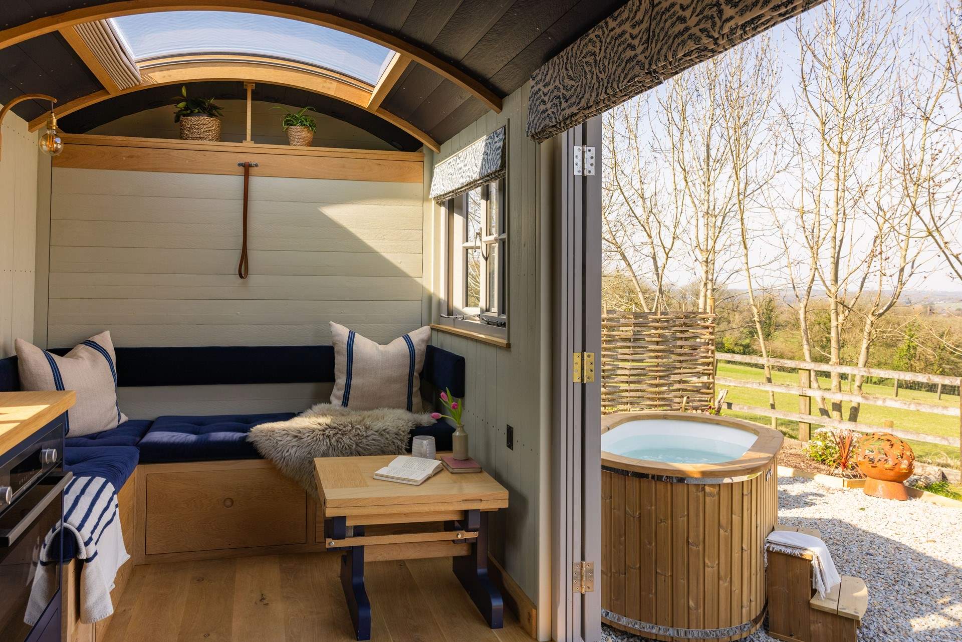 Dine in style with countryside views as your backdrop. 