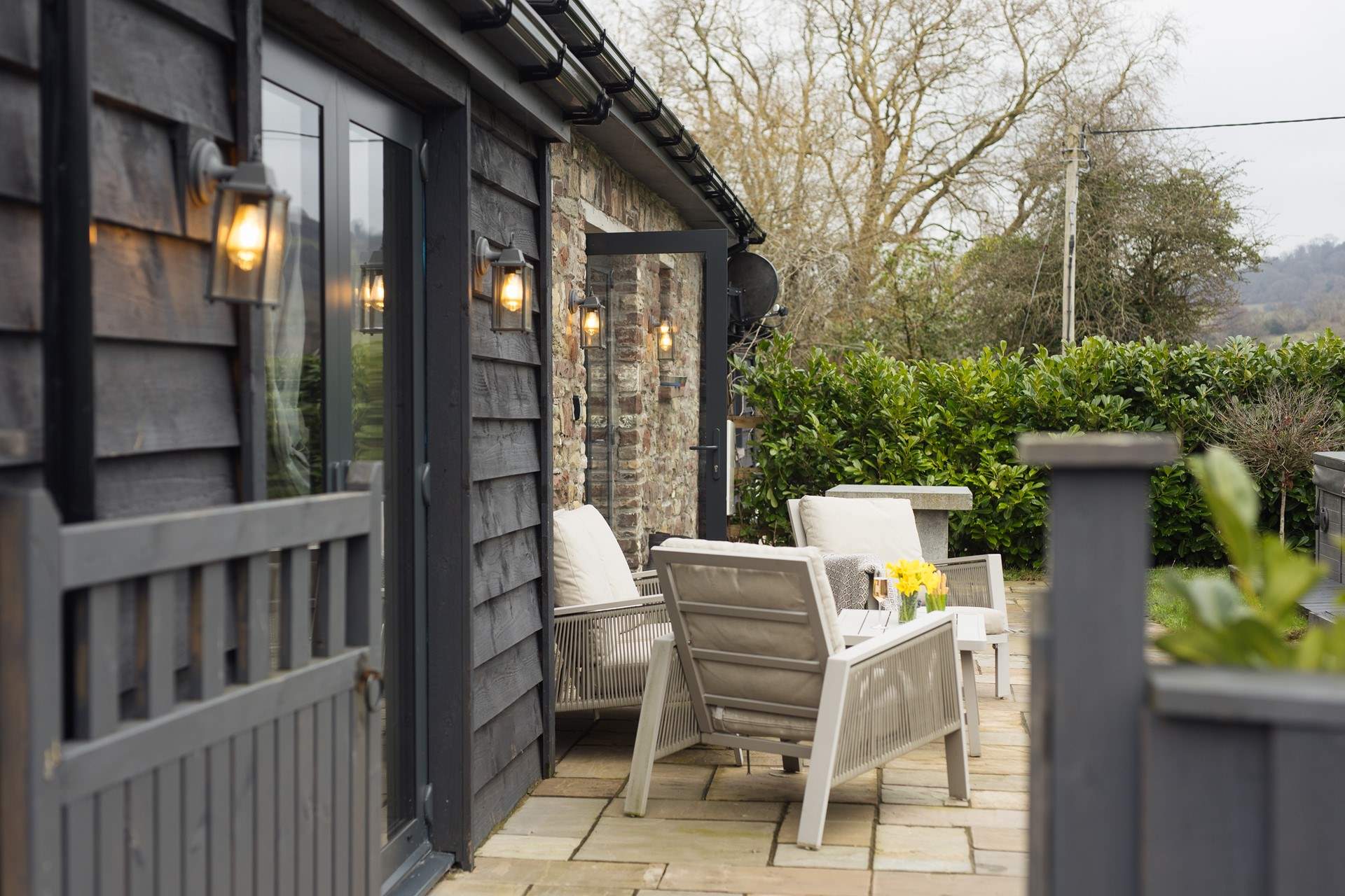 Take morning coffee on the patio taking in the spectacular mountain views. 