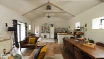 The Coach House offers plenty of space for 10 to dine and socialise together. Each cottage has its own kitchen and private garden-area. The Coach House has the largest garden, with large swim spa.