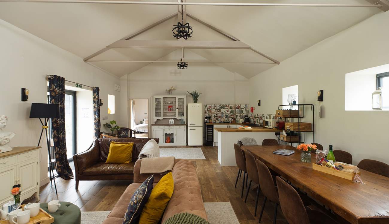 The Coach House offers plenty of space for 10 to dine and socialise together. Each cottage has its own kitchen and private garden-area. The Coach House has the largest garden, with large swim spa.