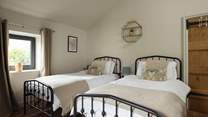 Sweet twin room, ideal for siblings or friends. 