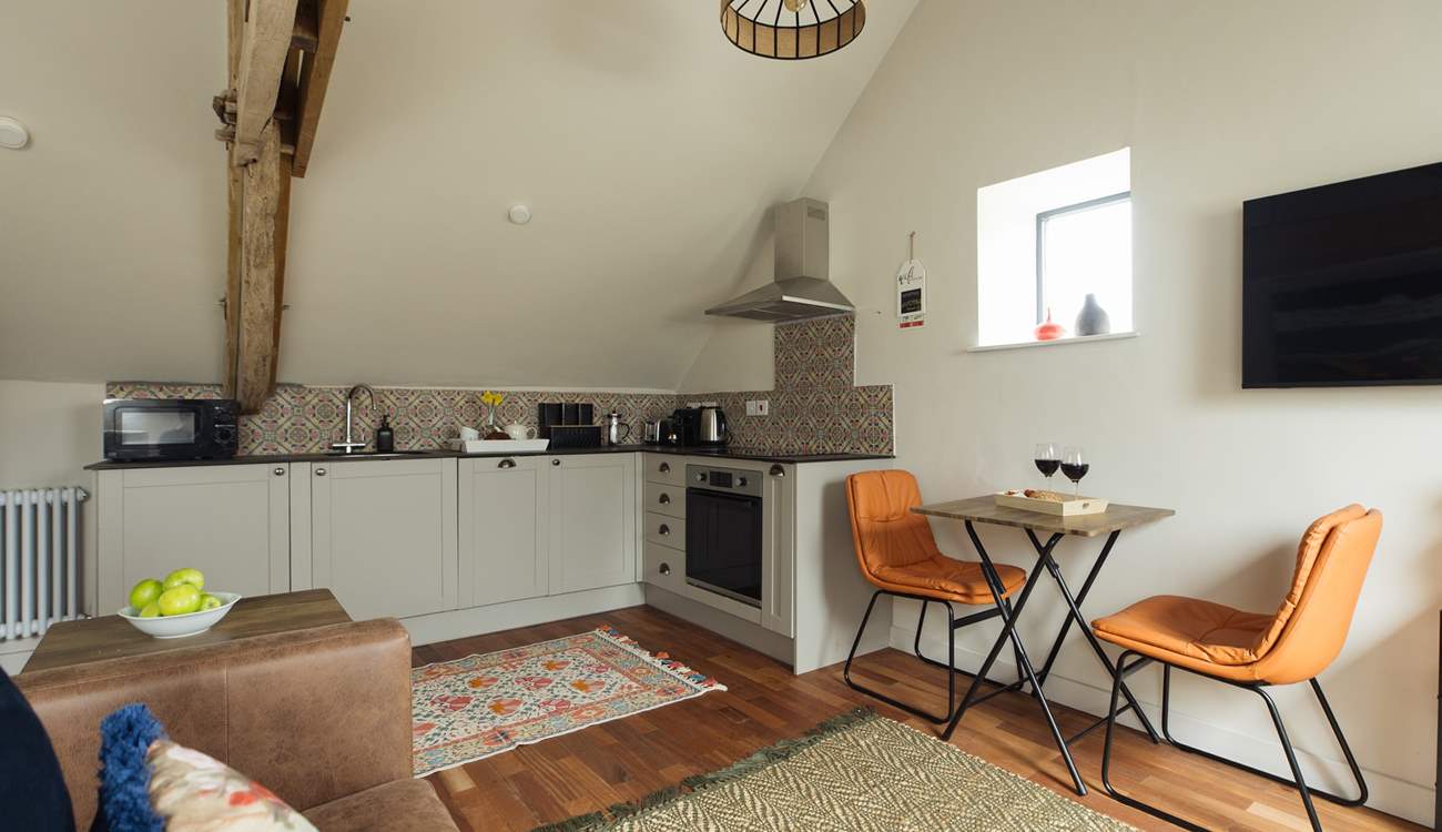 Escape to watch a movie or to relax with a good book. 