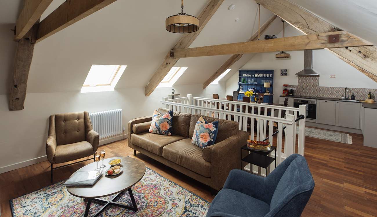 The open plan design is ideal for socialising. 