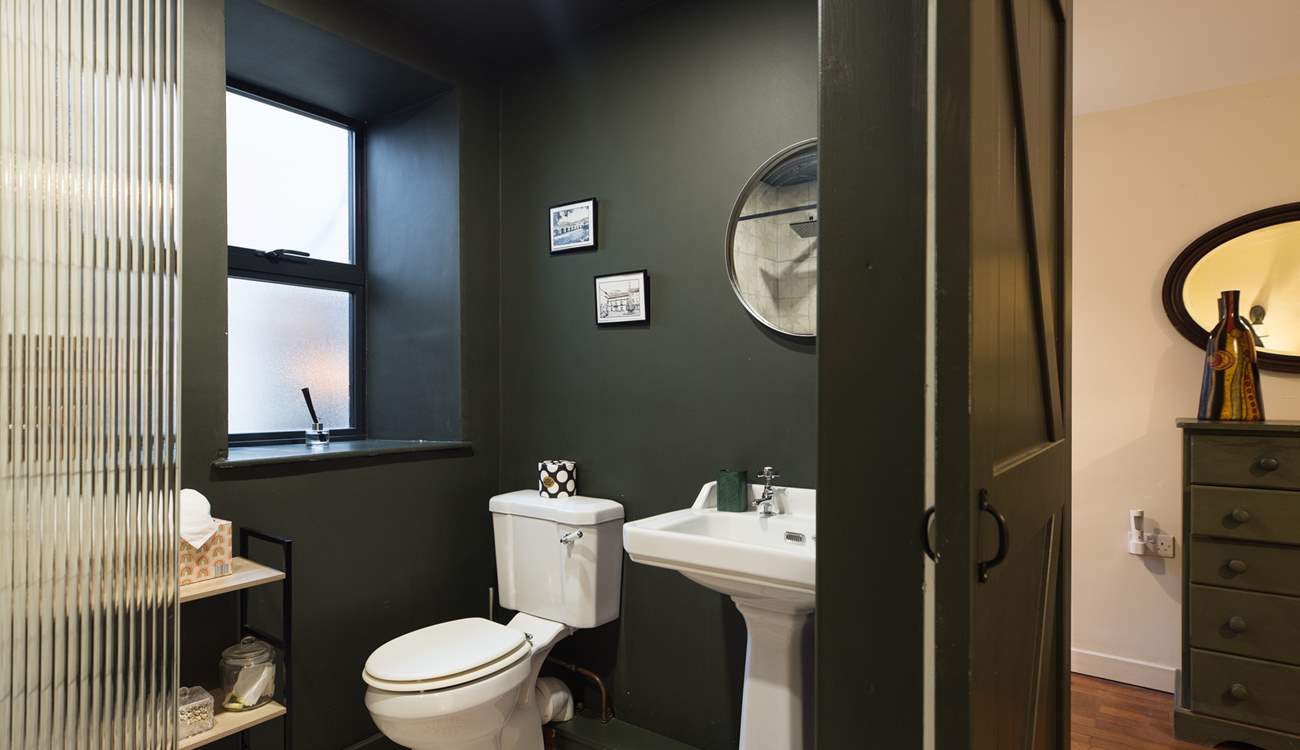 The en suite shower-room in The Stables. 