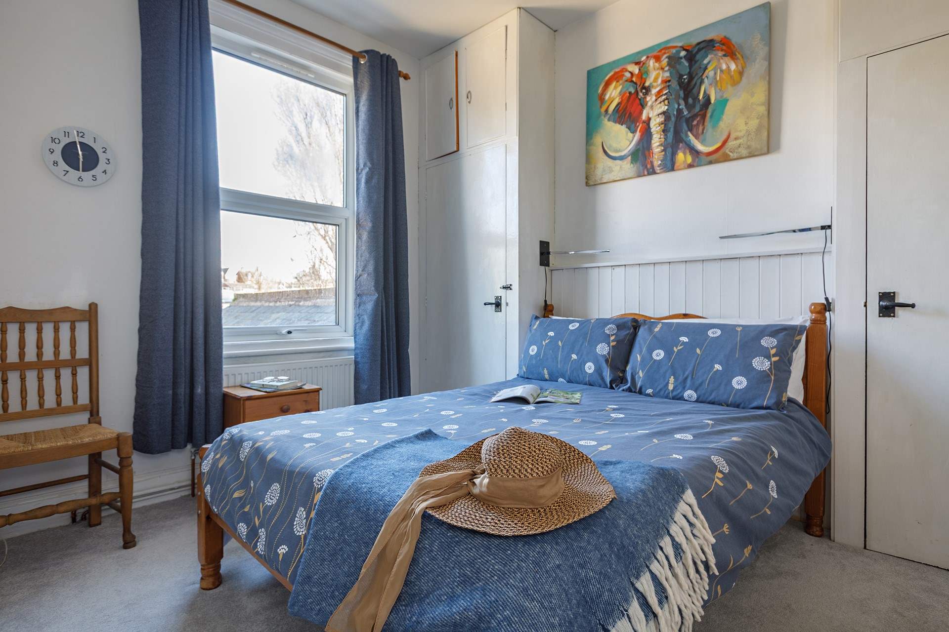 The second double enjoys views to the rear garden.