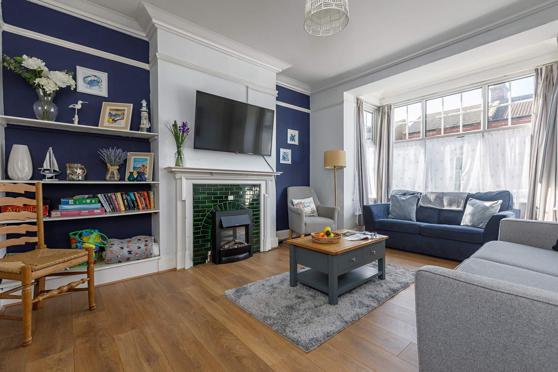 A welcoming sitting-room awaits you at Mr Brightside.