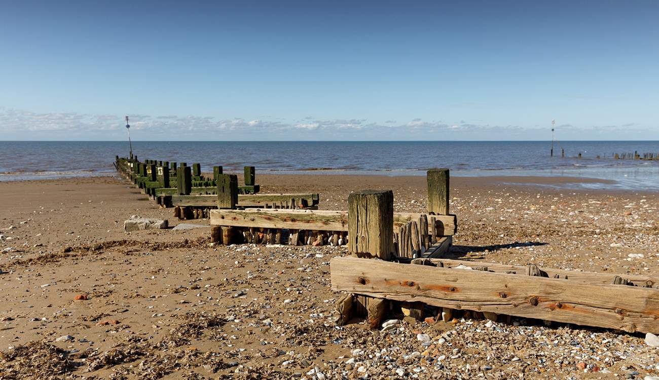 Hunstanton's beaches looking out across the Wash.
