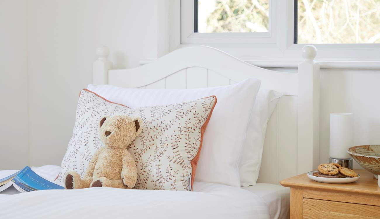 Beautifully styled and with fresh white linens.