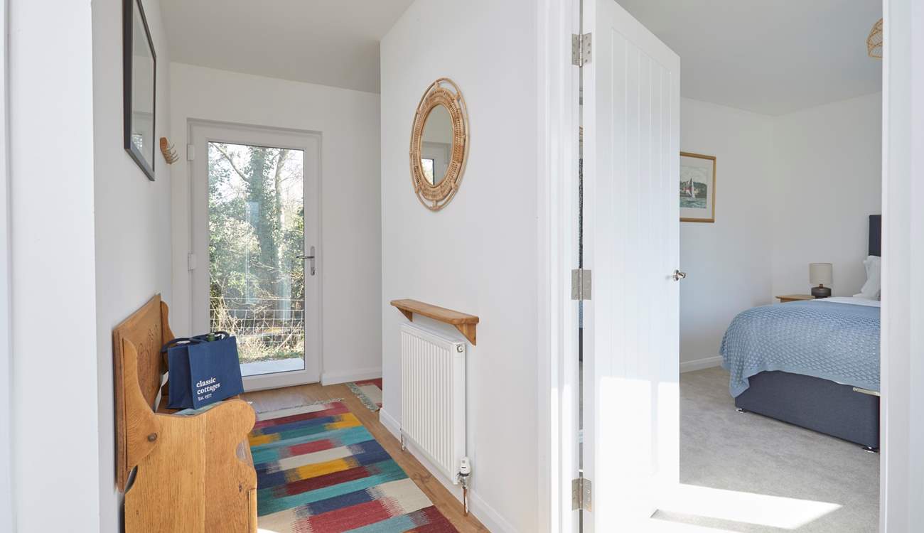 All set on one level, the entrance hall lead to all three bedrooms.