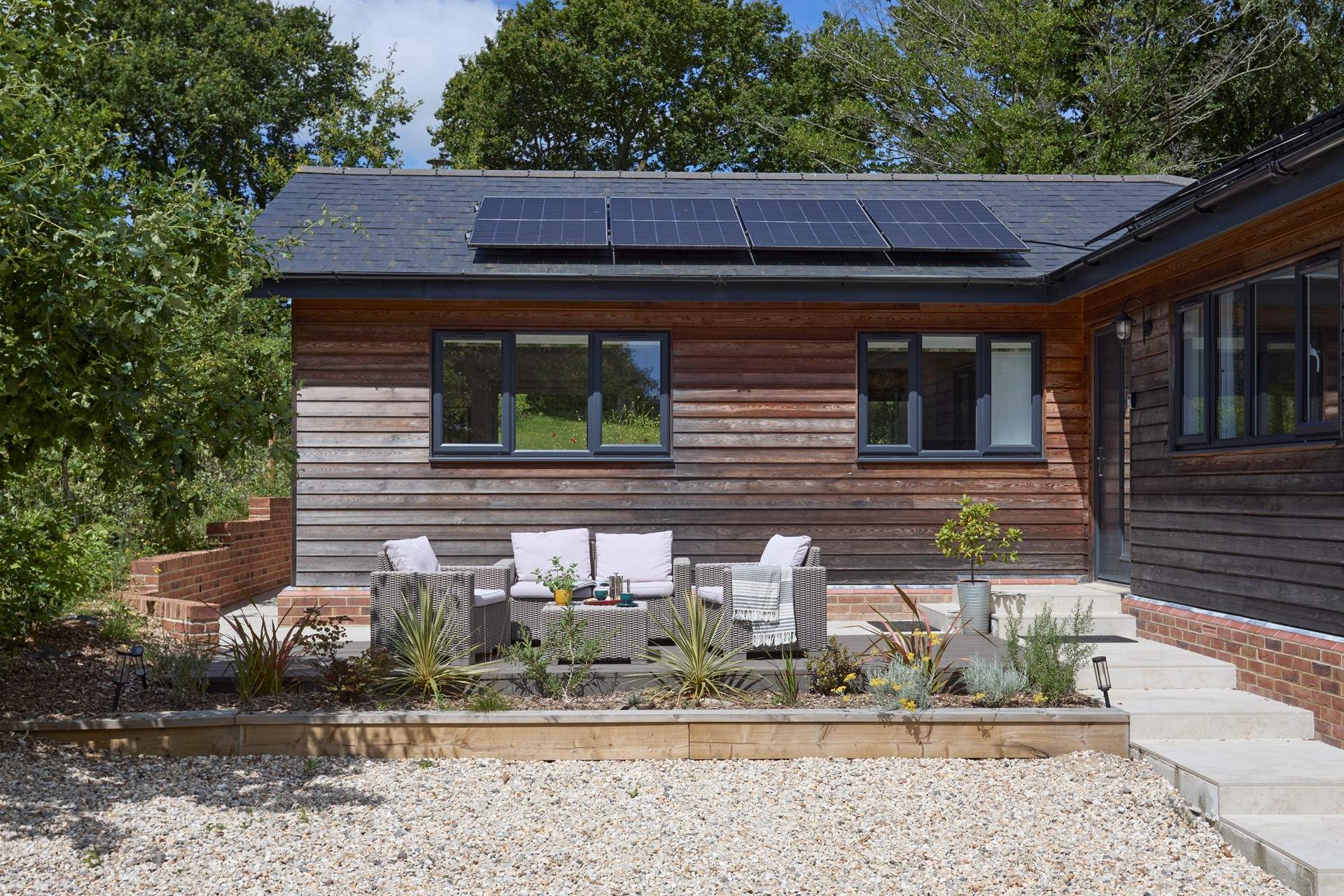 With comfortable seating to the front and rear of the property, you can sit back and enjoy the island sunshine at anytime of the day or evening.