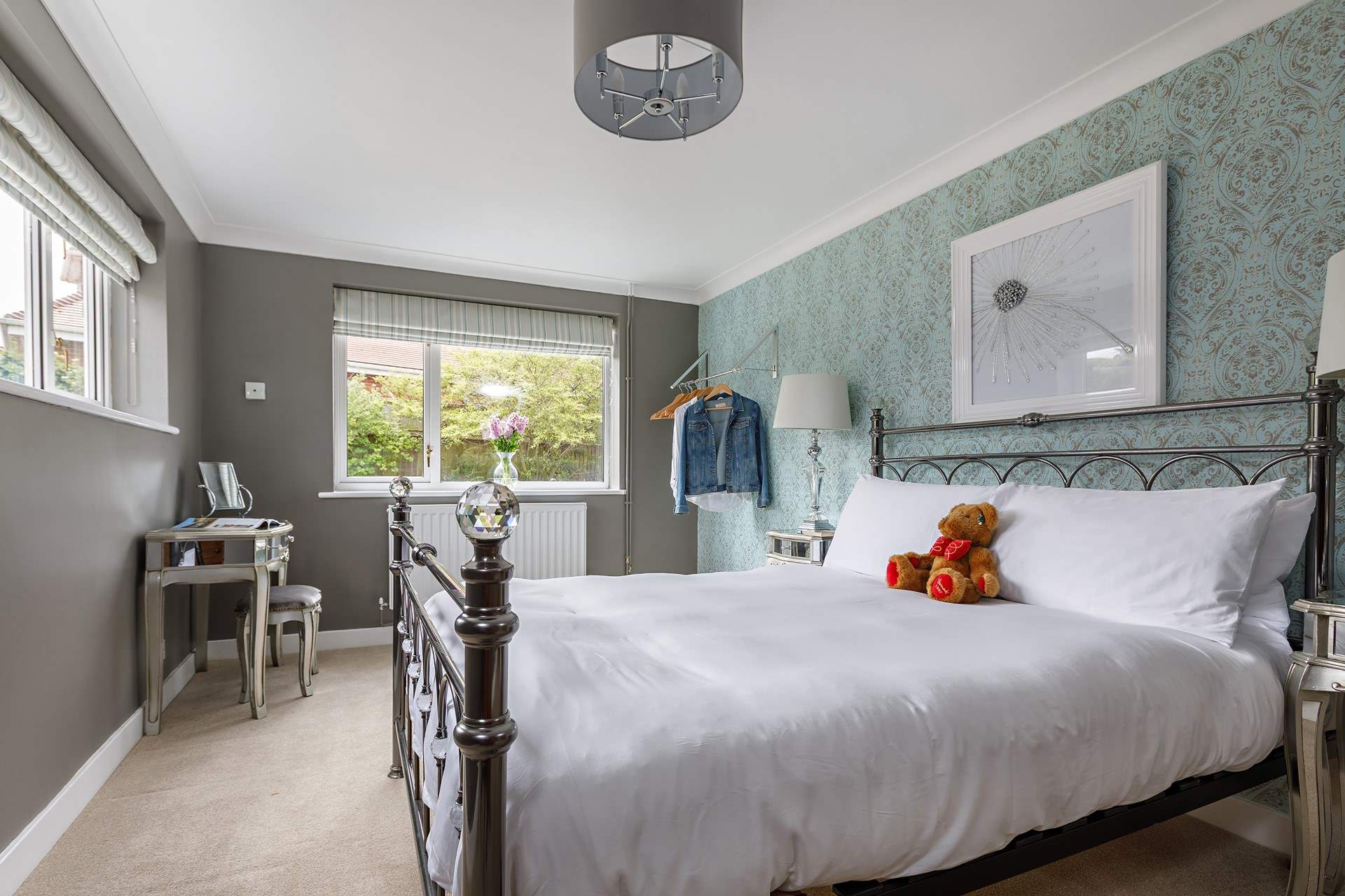 The bedrooms are on the ground floor.