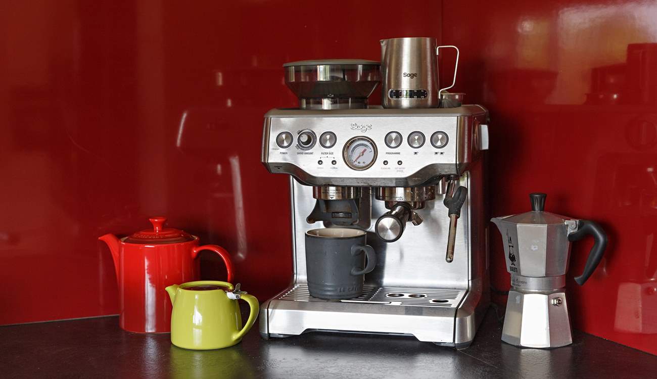 The coffee station.