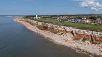 The beautiful Hunstanton coastline and lighthouse.