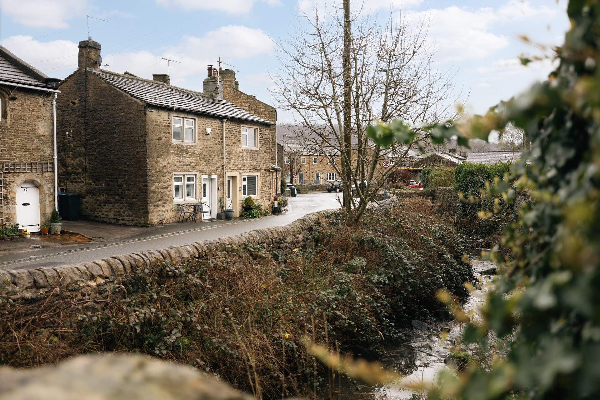 Listen to the gurgling of the stream as it ripples by. 