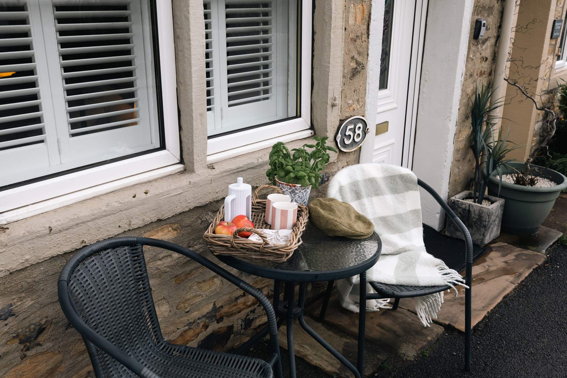 Morning coffee watching the world go by. 