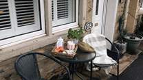 Morning coffee watching the world go by. 