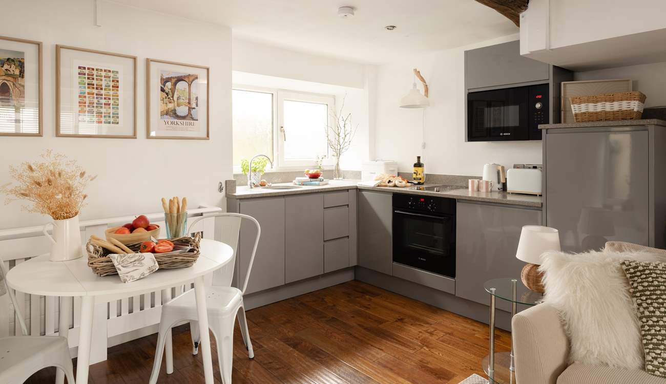 Everything is lovely and compact.