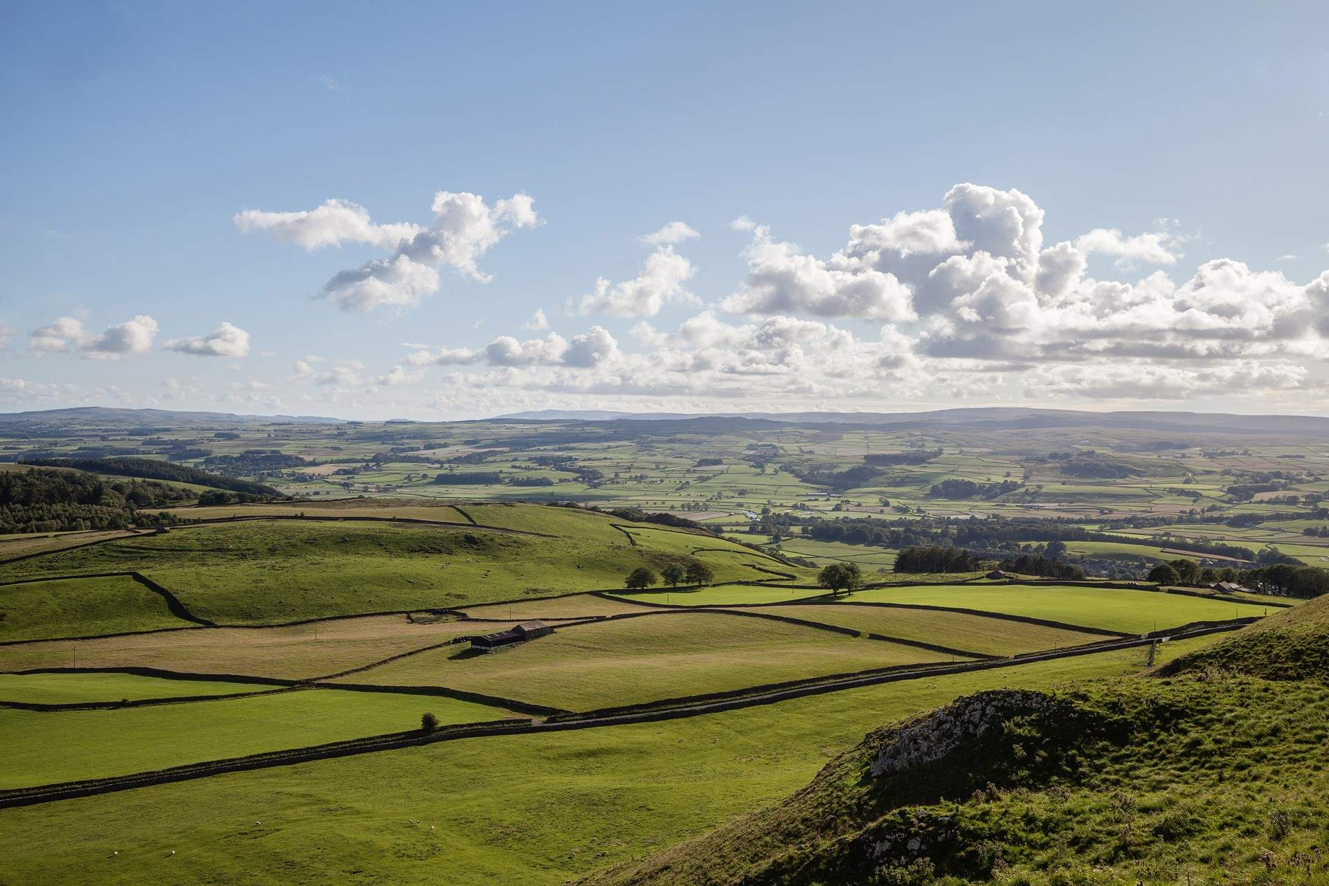Views over the hills towards Settle.