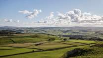 Views over the hills towards Settle.