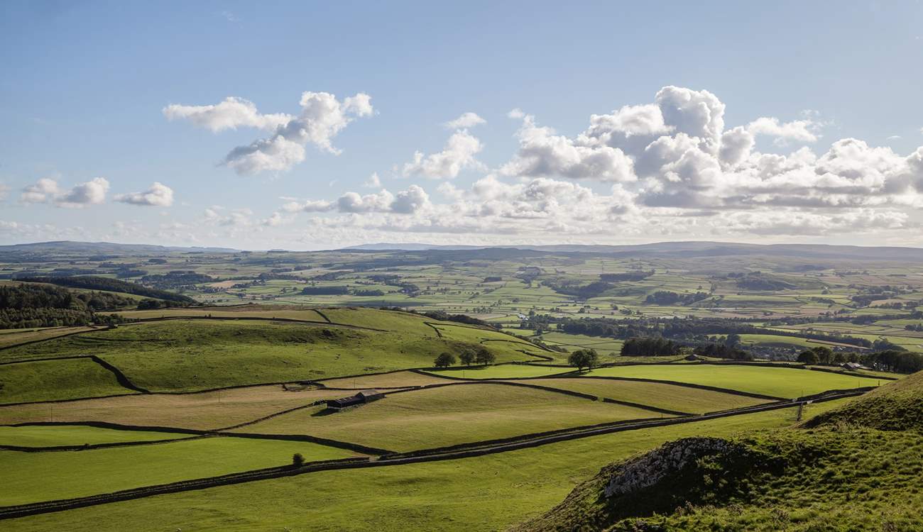 Views over the hills towards Settle.