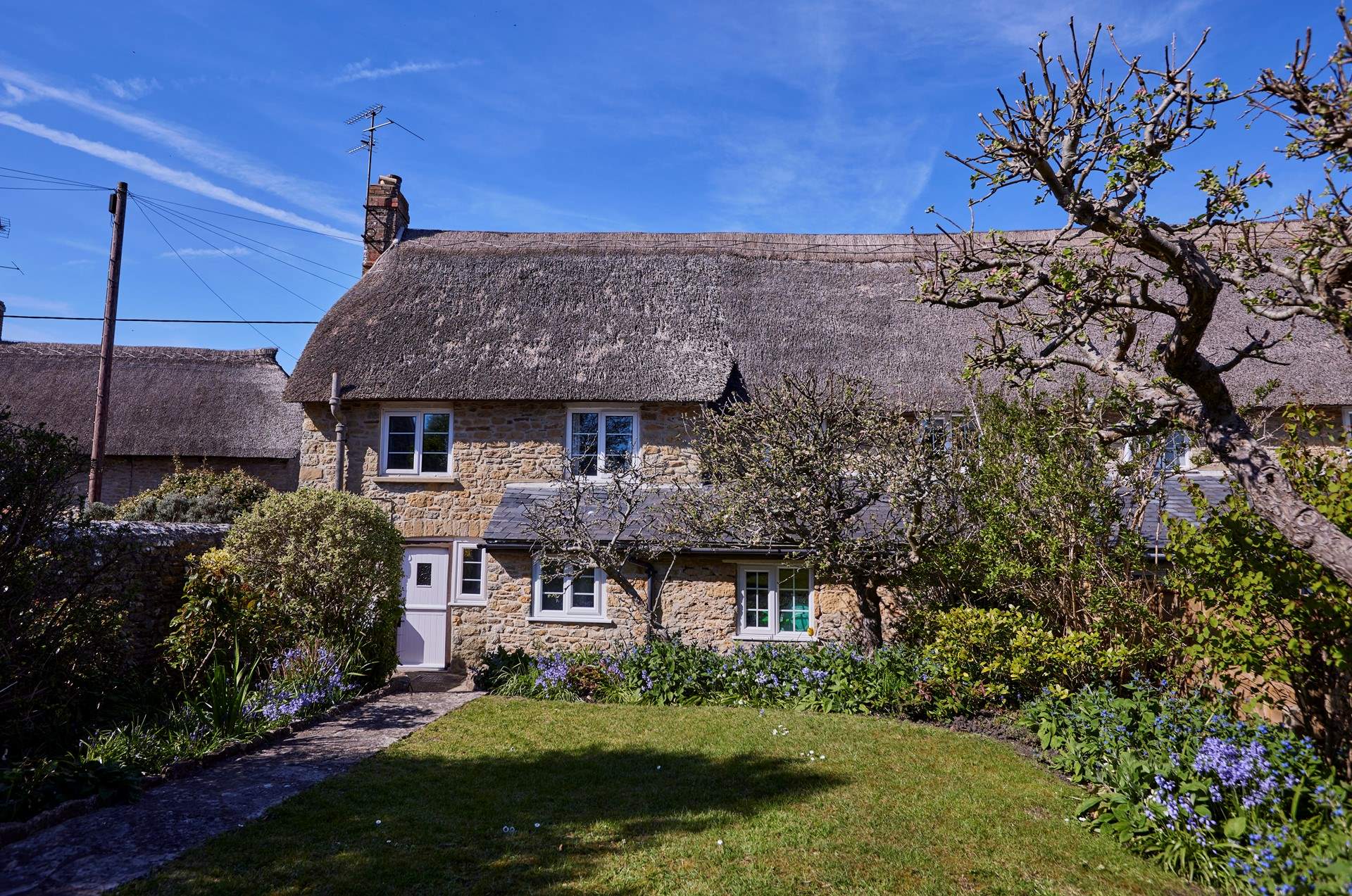Outside you have the quintessential English country garden. It is absolutely blissful and enclosed for your four-legged friends.