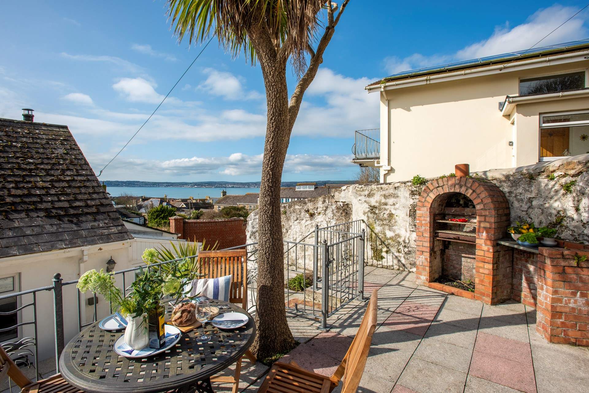 There is a large barbecue area at the back of the cottage and more beautiful views.